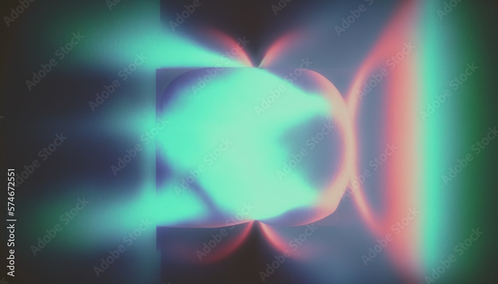 Abstract lo-fi gradient background. Psychic Waves and digital noise. Nostalgia, vintage, retro, 70s, 80s style. Synthwave, chillwave. Wallpaper, template. Colorful, blurry pastel colors. Generative AI