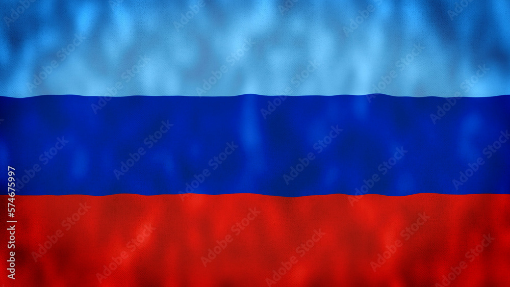 LNR . Luhansk People's Republic flag waving in wind illustration. Realistic flag illustration. Luhansk. LNR flag illustration.