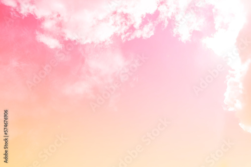 Fototapeta Naklejka Na Ścianę i Meble -  Abstract pastel sky background, blank pink sky background