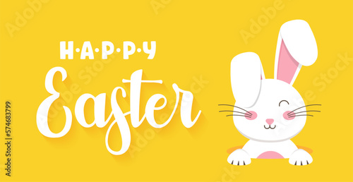 Easter rabbit, easter Bunny. Vector illustration.
