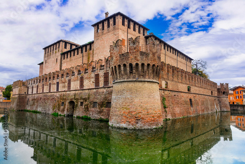 medieval castles of Italy -Rocca Sanvitale di Fontanellato , Parma province