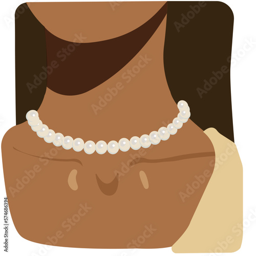 necklace and earrings