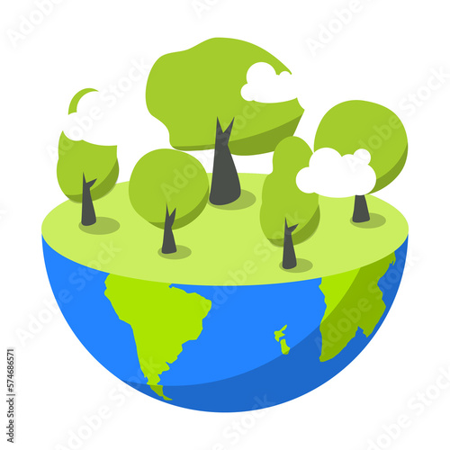 Element for use Earth Day concept. International Mother Earth Day.