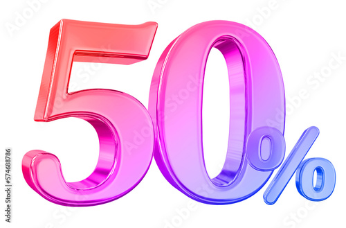 50 Percent sale off Discount