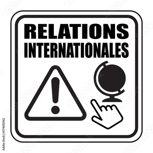 Logo relations internationales.