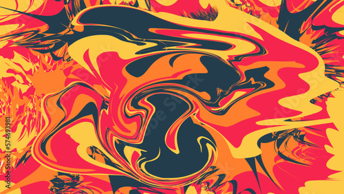 Colorful Psychedelic Pattern Background