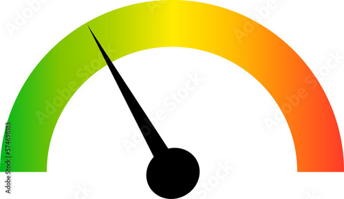 Quadro su tela Speedometer gauge meter icons