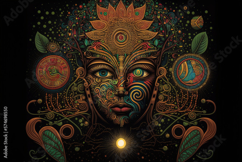 Sham Collection · Visionary Art · Ayahuasca · Cosmic Connection · Oneness · Third Eye Activation · Meditation · Spirituality · Shaman Journey · Psychedelic Art photo