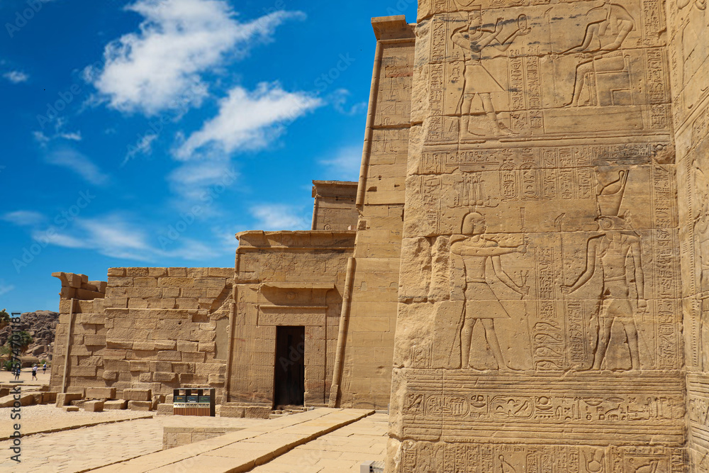 Philae temple (Isis temple) in Aswan, Egypt