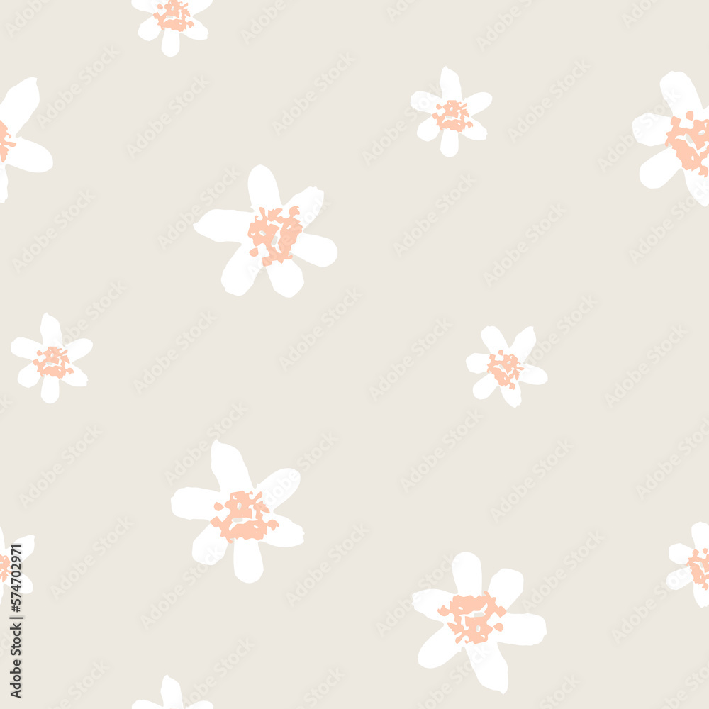 Vector Hand Drawn Floral Pattern Vector Hand Drawn Floral Pattern