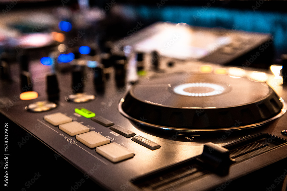 Obraz premium DJ workstation at the event