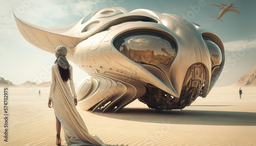 Science-fiction surreal technology