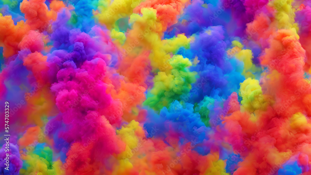 Acrylic colors Ink in water. Colorful Smoke Abstract background.