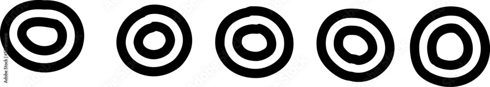 Outline Circles Elements