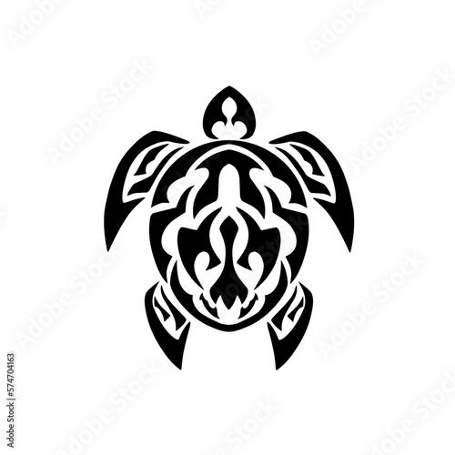 illustration vector graphic of symbol turtle tribal design