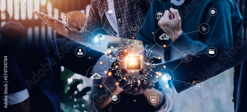 Digital transformation technology strategy, IoT, internet of things. transformation of ideas and the adoption of technology in business in the digital age, enhancing global business capabilities. Ai
