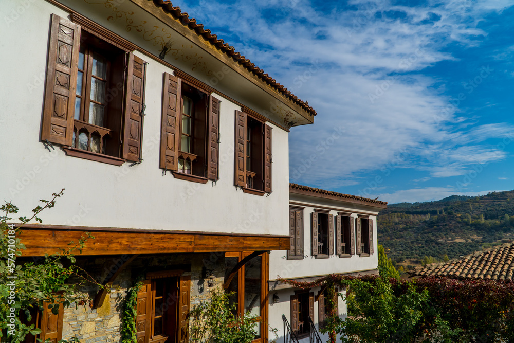 Traditional Ottoman houses in the famous wine town o Sirince, Turkey Traditional Ottoman houses in the famous wine town o Sirince, Turkey