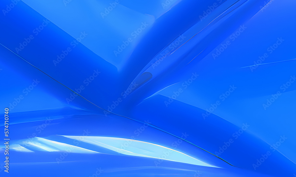 Ocean Blue Liquid Background. Abstract plastic for social media