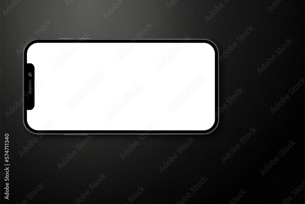 Smartphone with wihite screen on textured black background. EPS10 vector Smartphone with wihite screen on textured black background. EPS10 vector