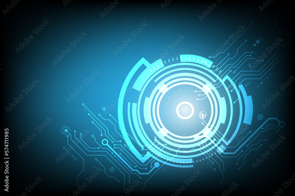 Cyber security lock password with the circuit for vector technology background Cyber security lock password with the circuit for vector technology background