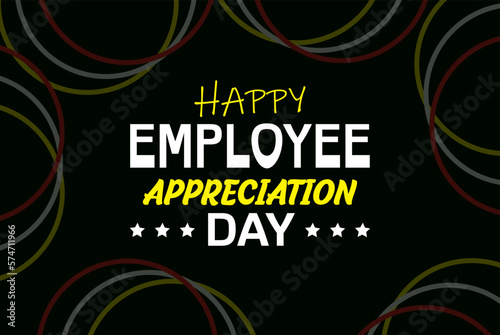Happy Employee Appreciation Day, Employee of the month, vector design