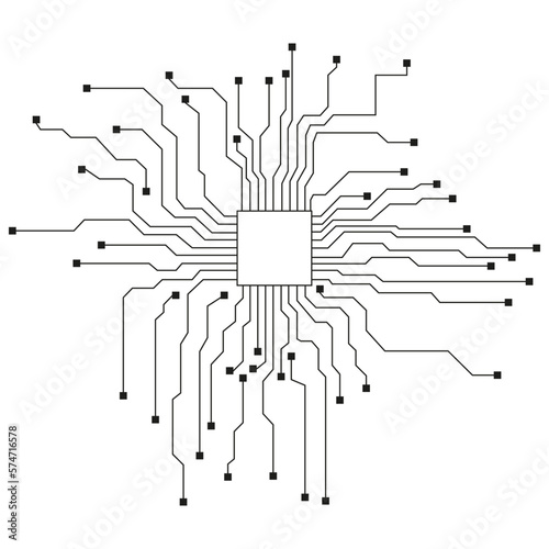 Circuit board abstract technology element, circuit board vector illustration for technology background, abstract futuristic circuit board.