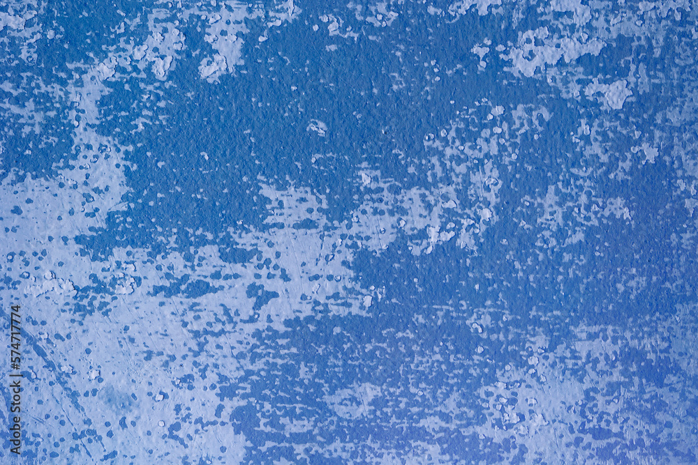 Wall background in worn blue and grey