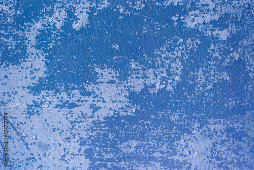 Wall background in worn blue and grey © Brukoikstudy
