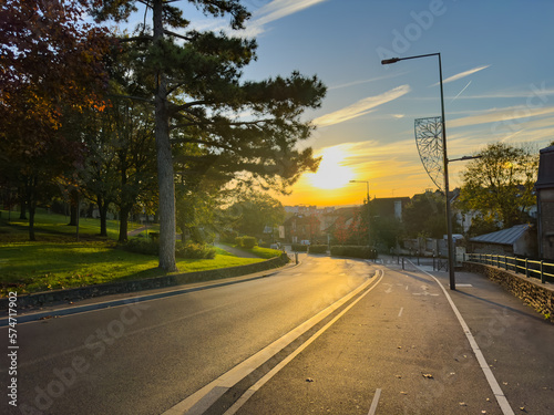 Avenue de la Republique at Villeneuve-Saint-Georges in France