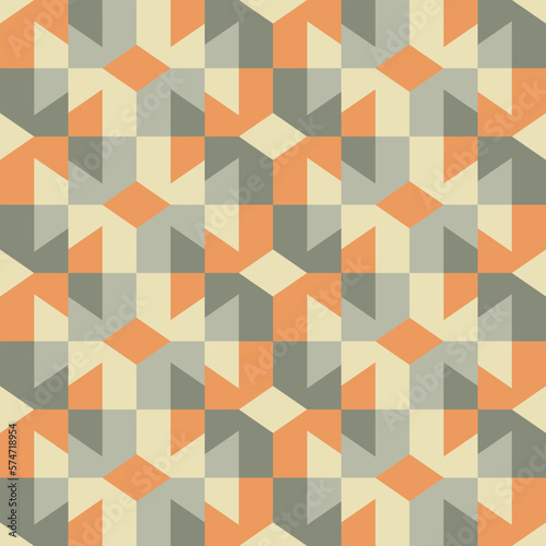 A simple and clear geometric ornament for decorating any surfaces or things. Seamless pattern.