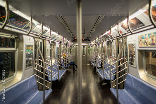Inside New York subway photo