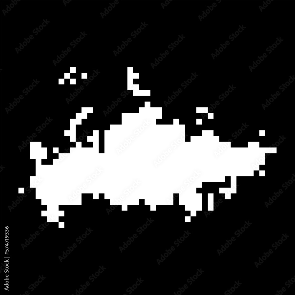 Pixel map of Russia. Vector illustration. Pixel map of Russia. Vector illustration.