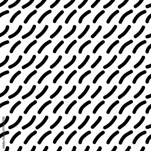 Seamless pattern with hand drawn lines. Black and white vector background.
