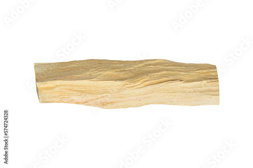 Wooden incense sticks Palo Santo, wooden stick isolated from background