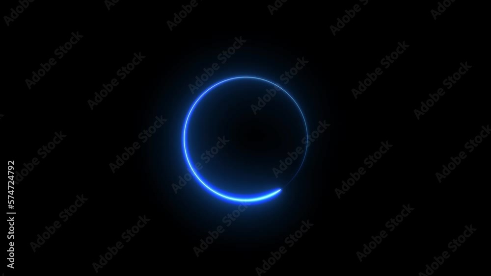 Neon lights circle in motion Seamless VJ loop animation black background,4k video Neon lights circle in motion Seamless VJ loop animation black background,4k video