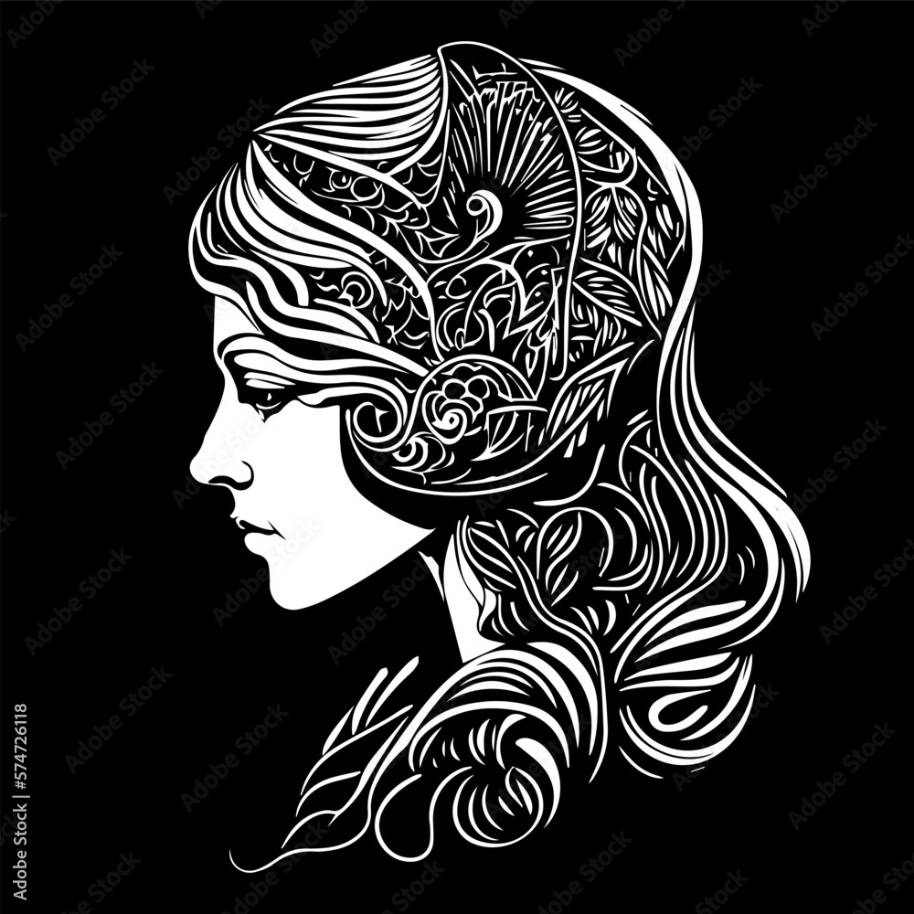 **Captivating Illusion: The Epitome of Feminine Grace**