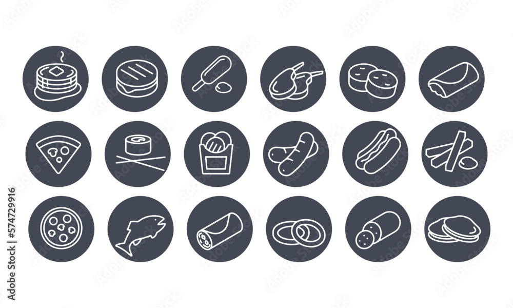 Food icons vector design 