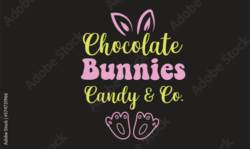 Wallpaper Mural Chocolate Bunnies Candy & Co. T-Shirt Design Torontodigital.ca