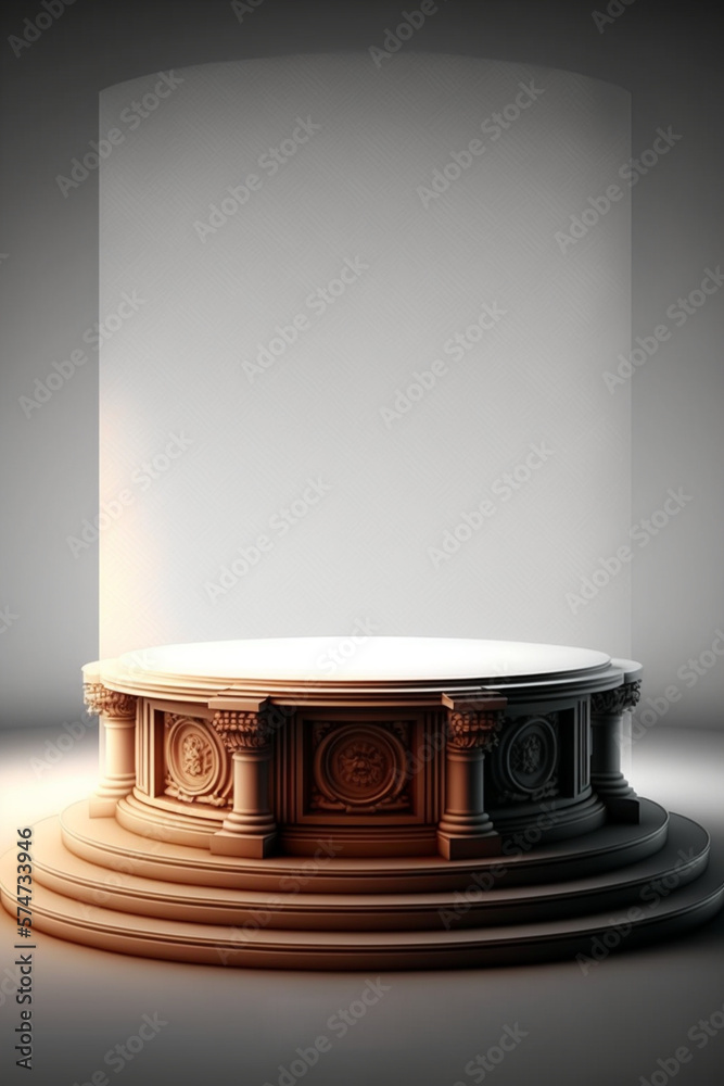 A wooden podium that will elevate the look of any event