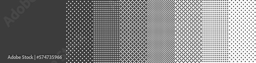 Pixel Art Gradients in Classic Black and White