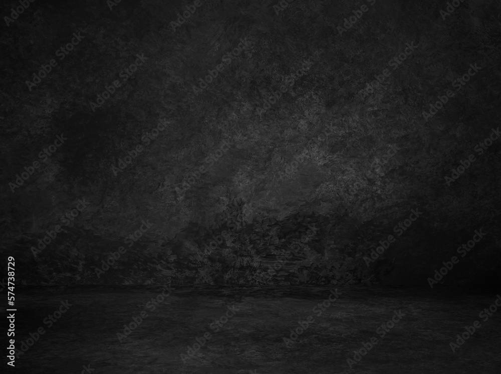 background studio portrait. vintage dark black backdrops for photo