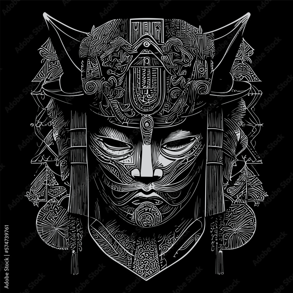 Japanese samurai mask or menpo, was a crucial piece of armor worn by