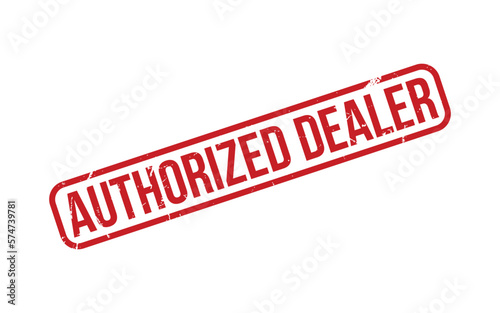 Authorized dealer Rubber Stamp Seal Vector