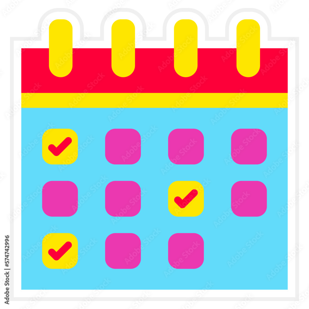 Calendar Sticker Icon Calendar Sticker Icon