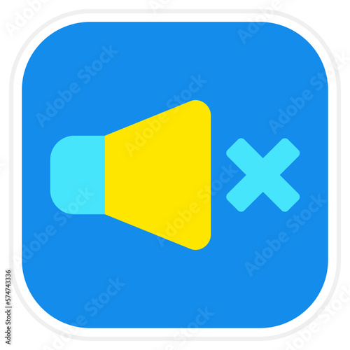 Volume Off Sticker Icon