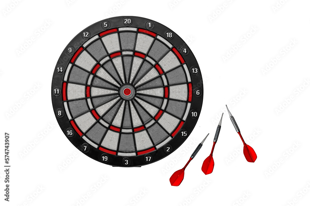 Φωτογραφία Round dartboard symbol of achievement of success, the concept of focus on the go