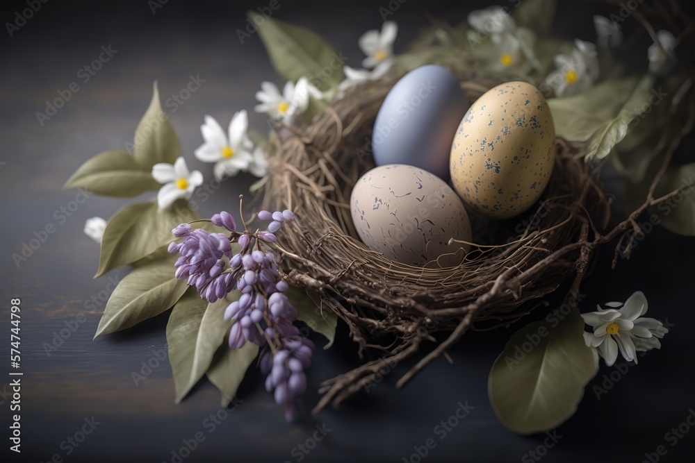 Beautiful colorful easter eggs on wooden Beautiful colorful easter eggs on wooden