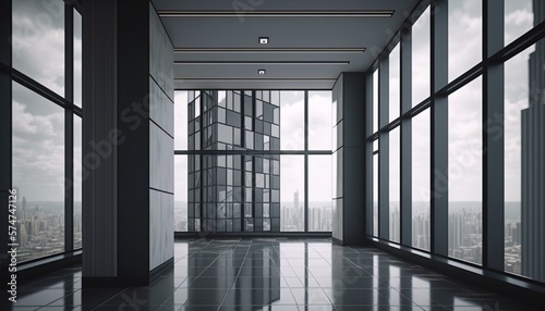 Interior Detail of Extremely Modern House with Highly Detailed Elements and Details with Highly Rendered Reflections Generated by AI