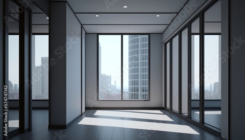 Interior Detail of Extremely Modern House with Highly Detailed Elements and Details with Highly Rendered Reflections Generated by AI