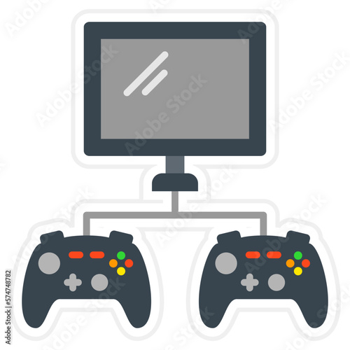 Video Game Sticker Icon